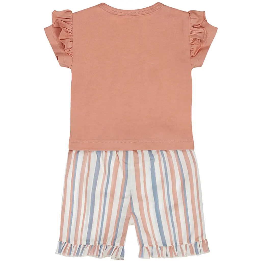 Tweedelig setje (light pink) - t-shirtje met kort broekje