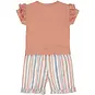 Dirkje Tweedelig setje (light pink) - t-shirtje met kort broekje