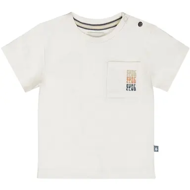 T-shirtje long back (off-white)