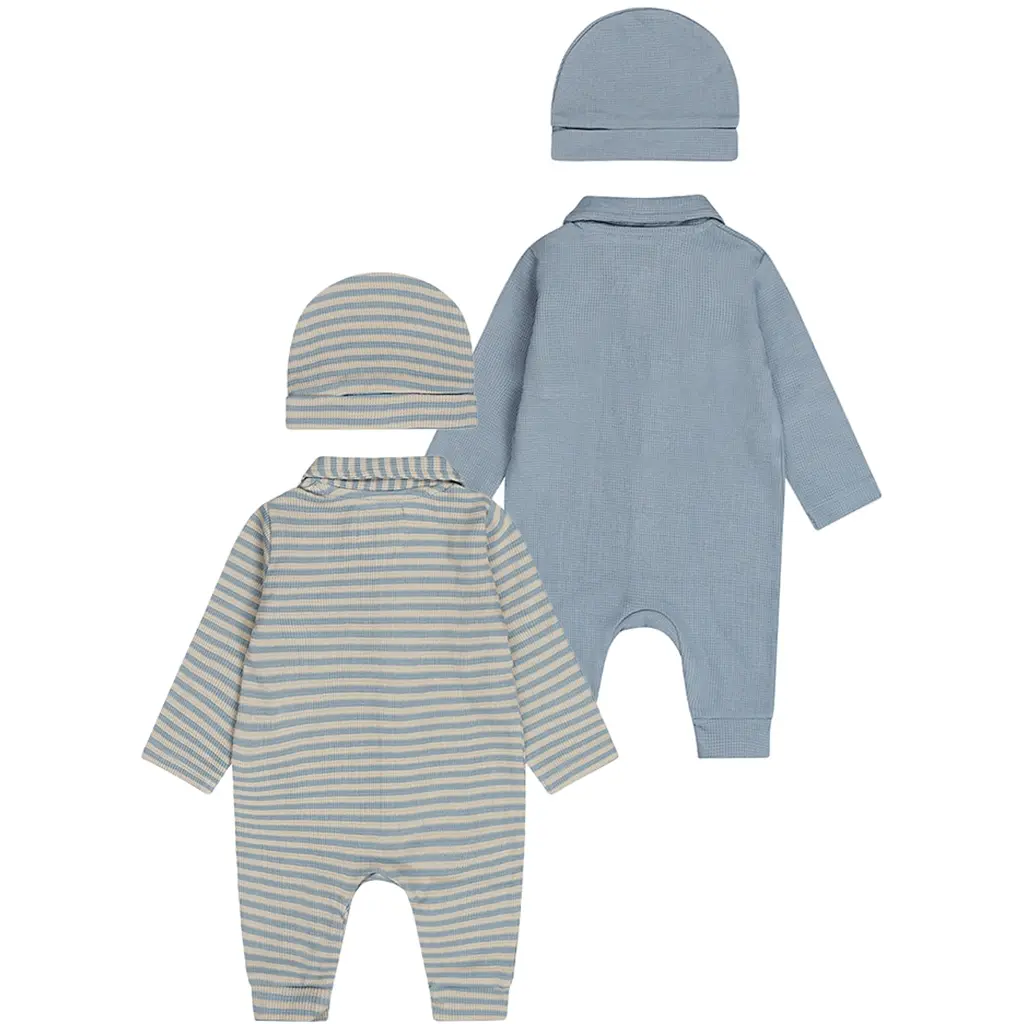 Twee boxpakjes polo met mutsjes (blue)