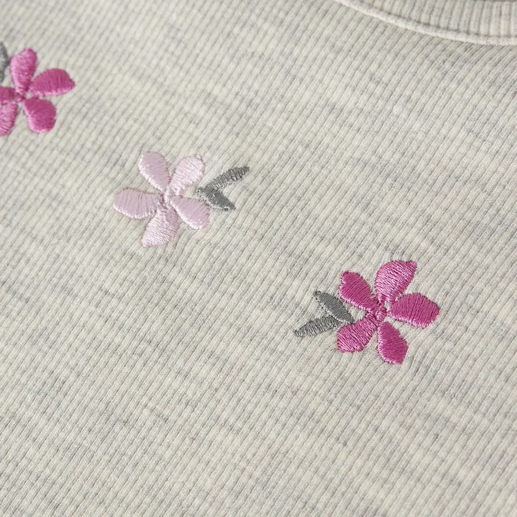 Longsleeve rib Dari (peyote melange)