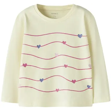 Longsleeve Veen (pear sorbet fun stripe)