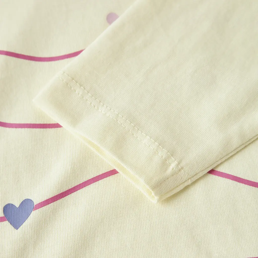 Longsleeve Veen (pear sorbet fun stripe)