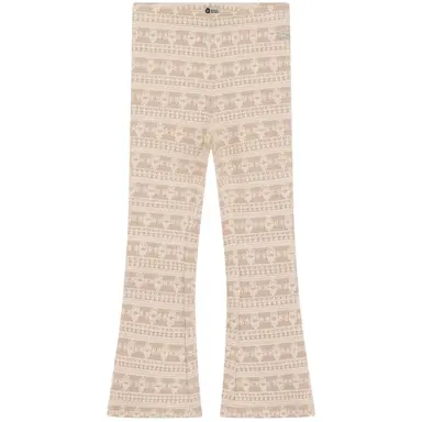 Broek/legging flared (latte sand)