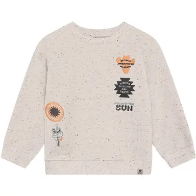 Trui Badges oversized (sandshell)