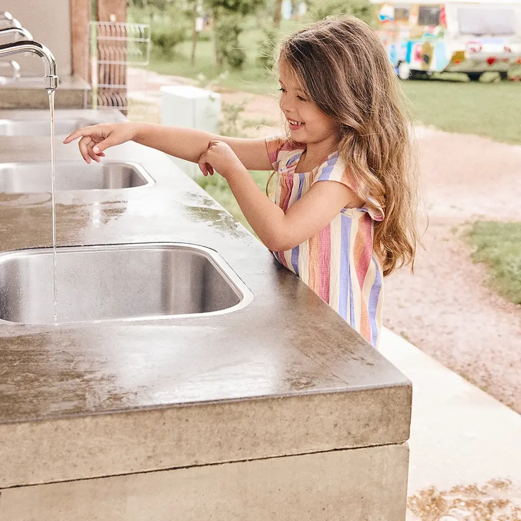 Jurk stripe (heather rose)