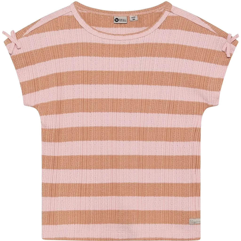 T-shirt stripe (silver pink)