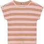 Daily7 T-shirt stripe (silver pink)