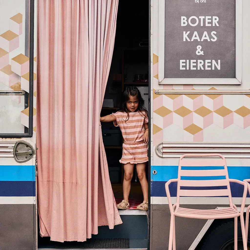 T-shirt stripe (silver pink)