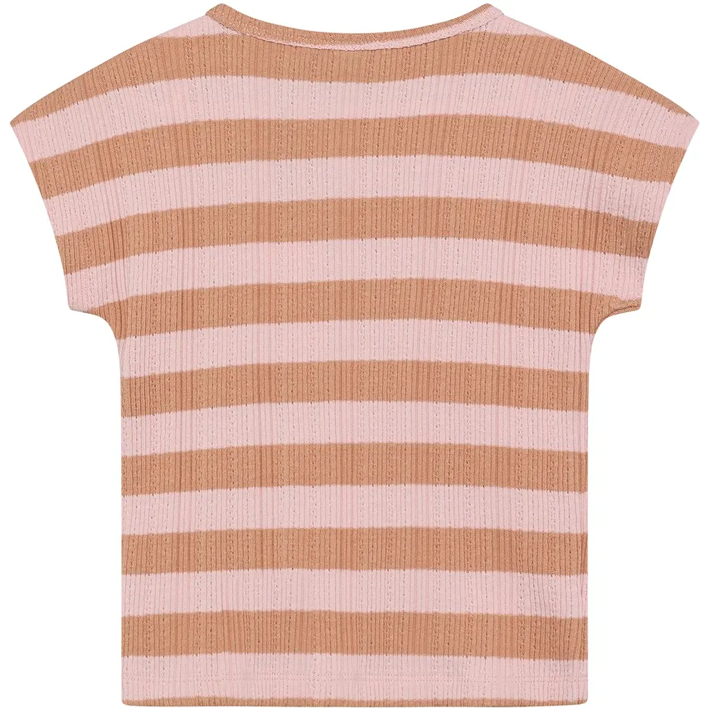 T-shirt stripe (silver pink)