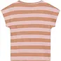 Daily7 T-shirt stripe (silver pink)