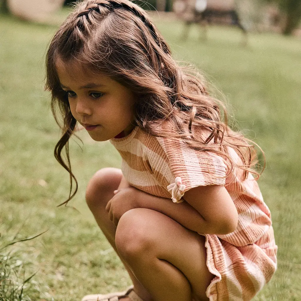 Korte broek stripe (silver pink)