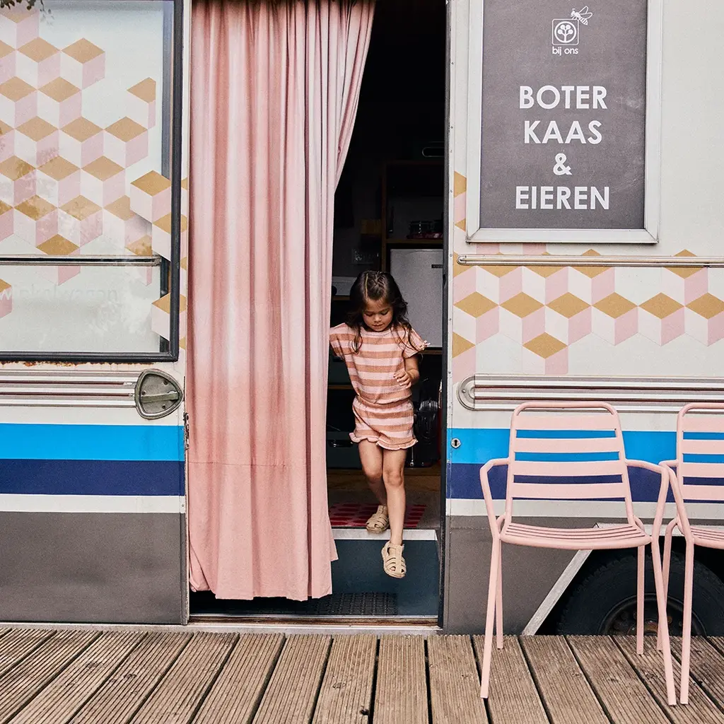 Korte broek stripe (silver pink)