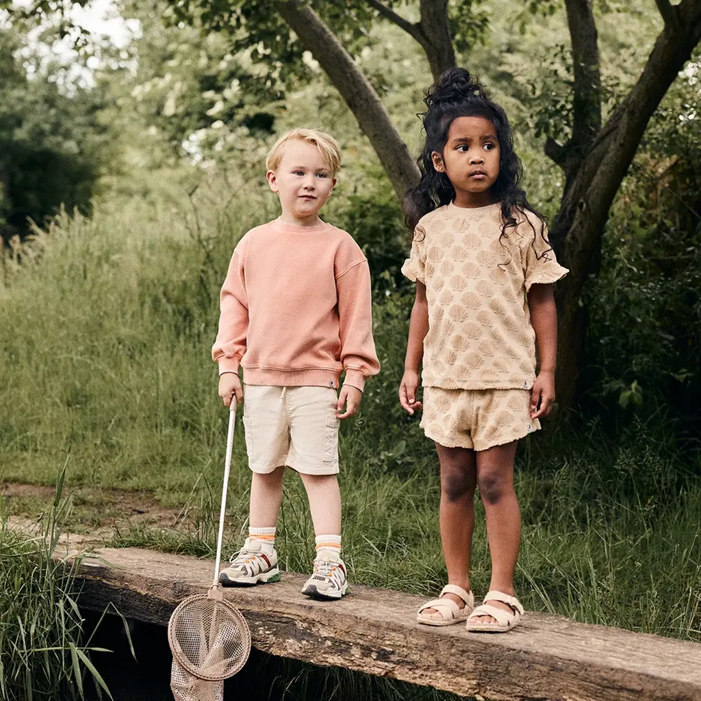 Korte broek Terry (latte sand)