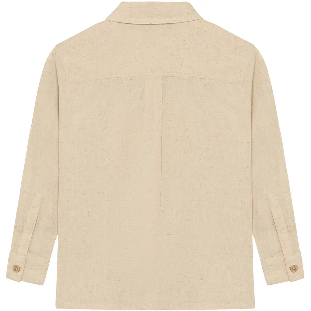 Overhemd linen (sandshell)
