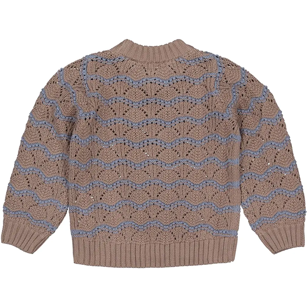 Gebreide trui Polly (dark taupe)