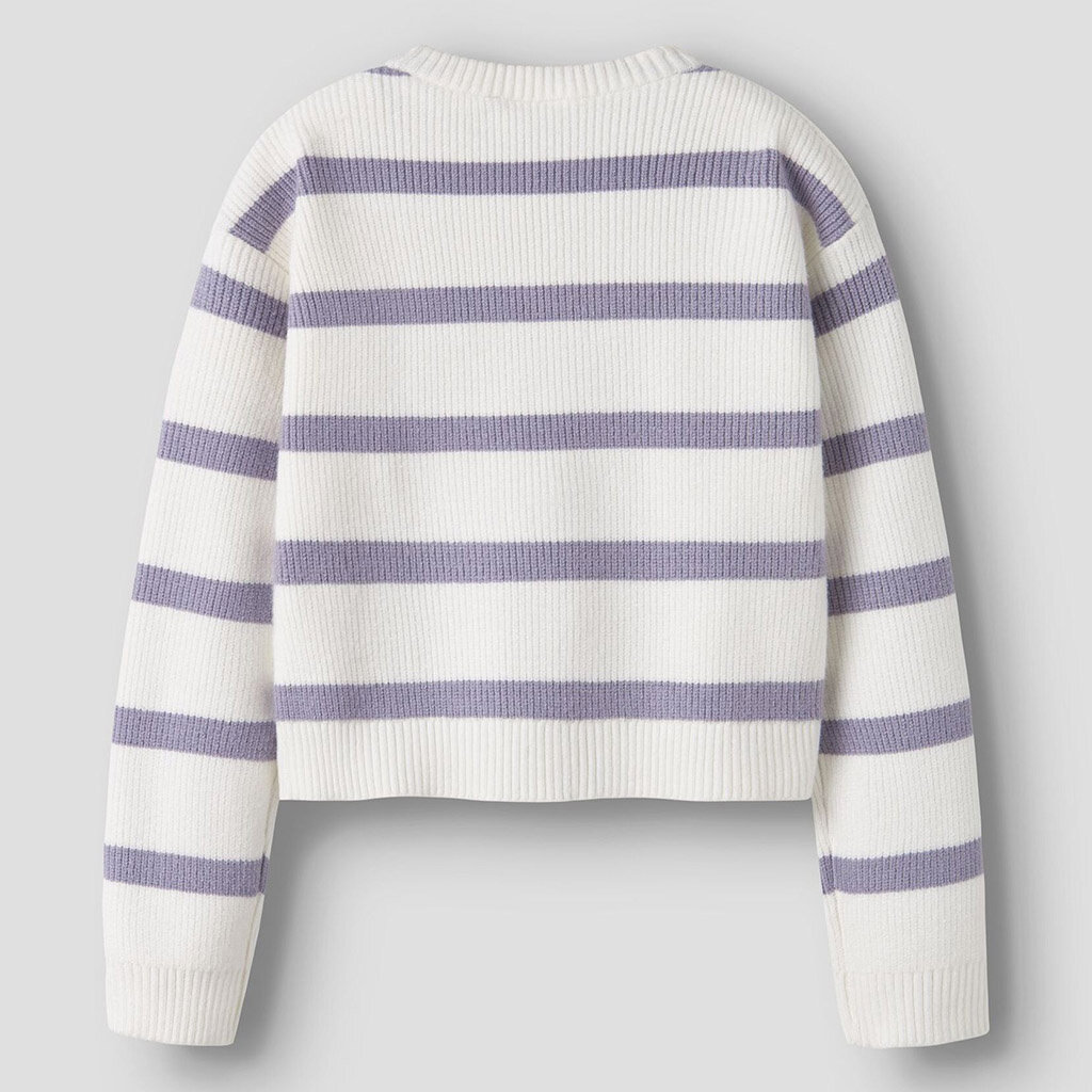 Gebreide trui Vnilla (lavender gray/cloud dancer)