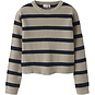 Name It Gebreide trui Vnilla (island fossil/navy blazer stripe)