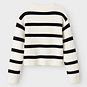 Name It Gebreide trui Vnilla (cloud dancer/black stripe)
