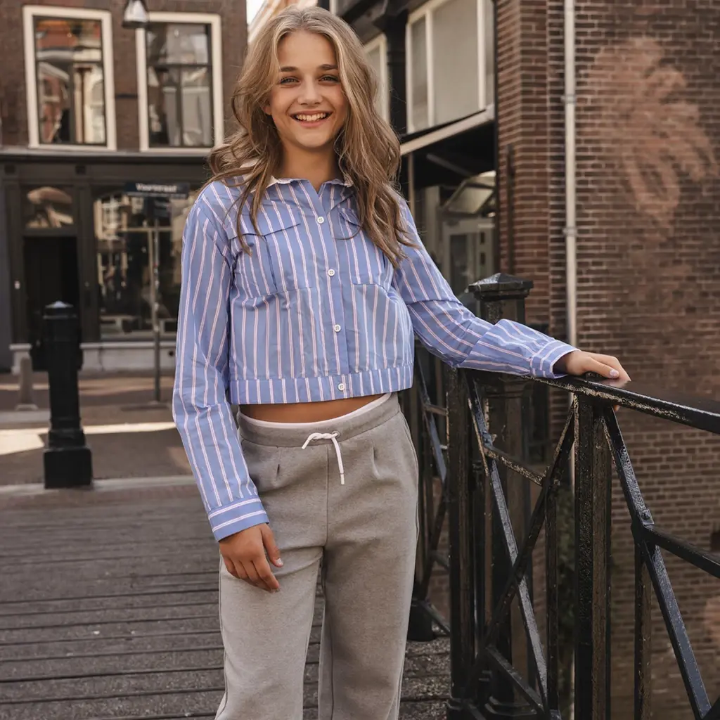 Broek wide fit (grey melee)