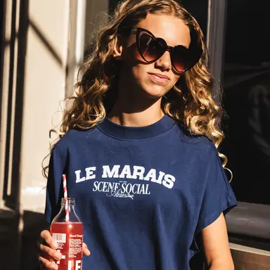 T-shirt (indigo blue)