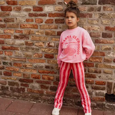 Broek flared (stripe)