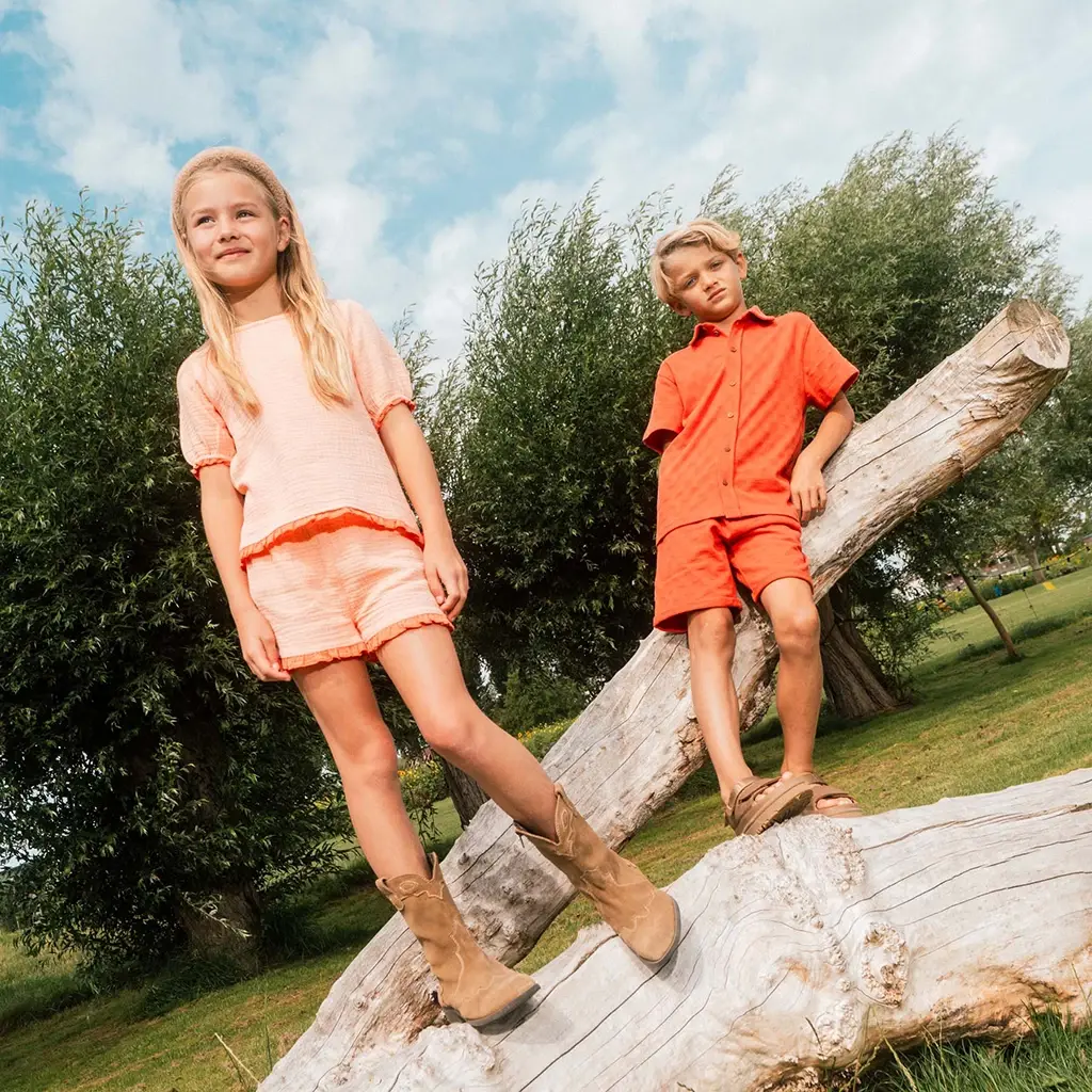 Overhemd t-shirt Dinand (burned orange)