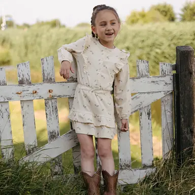 Jurk Babs (aop sand flower)