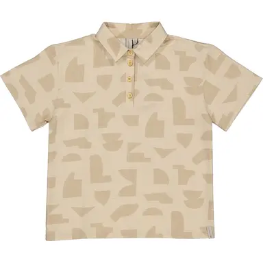 Polo t-shirt Bertus (aop sand graphic)