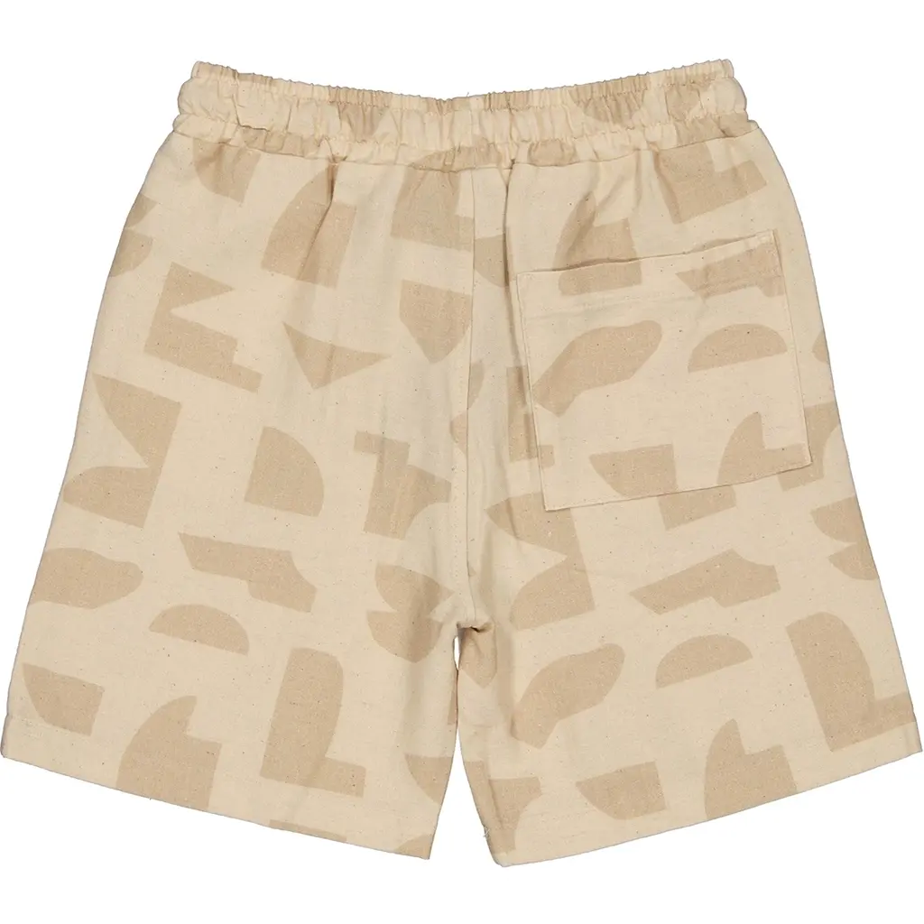 Korte broek Bouwe (aop sand graphic)