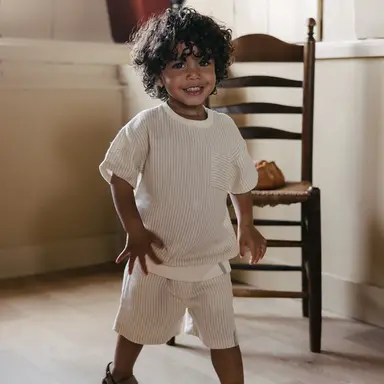 T-shirt Benico (aop off white stripe)