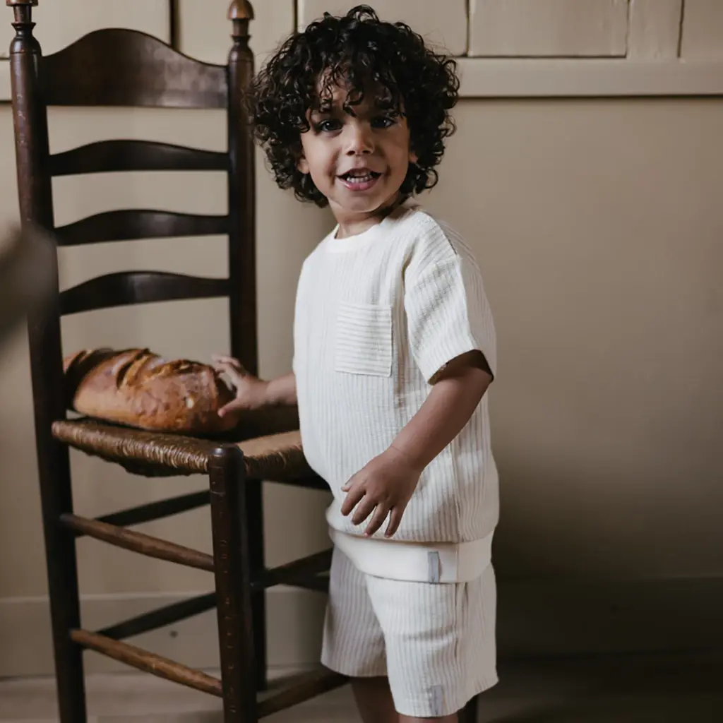 T-shirt Benico (aop off white stripe)