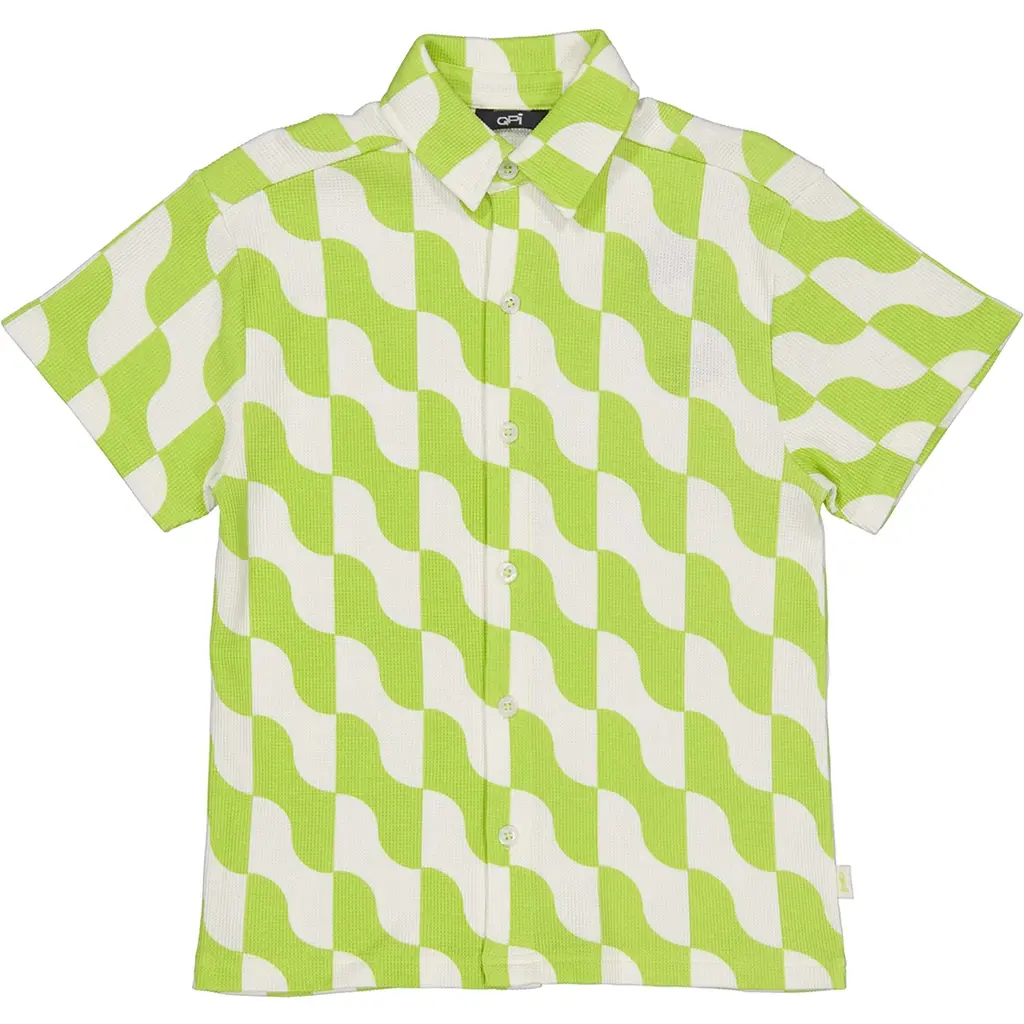 Overhemd t-shirt Dex (aop green graphic)
