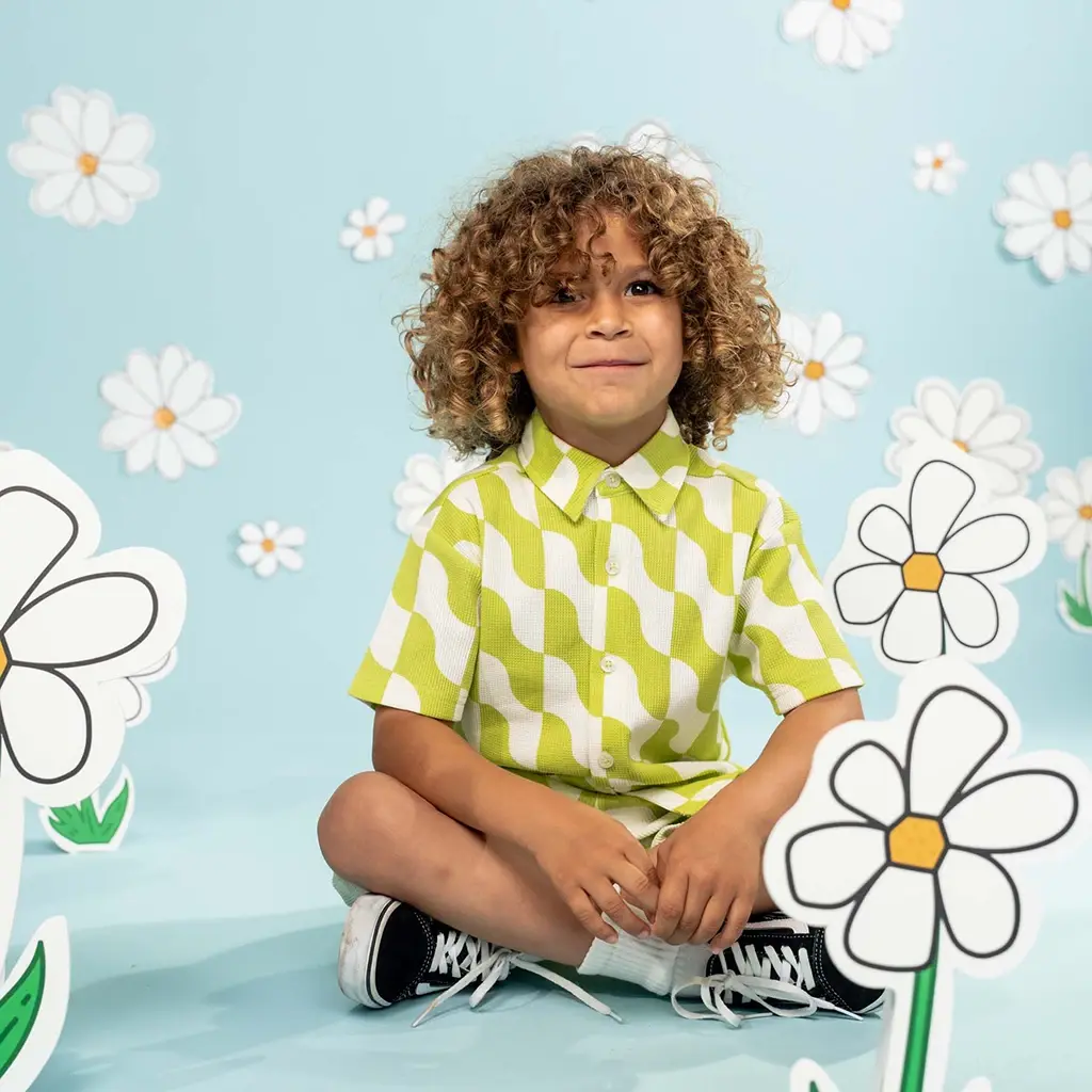 Overhemd t-shirt Dex (aop green graphic)