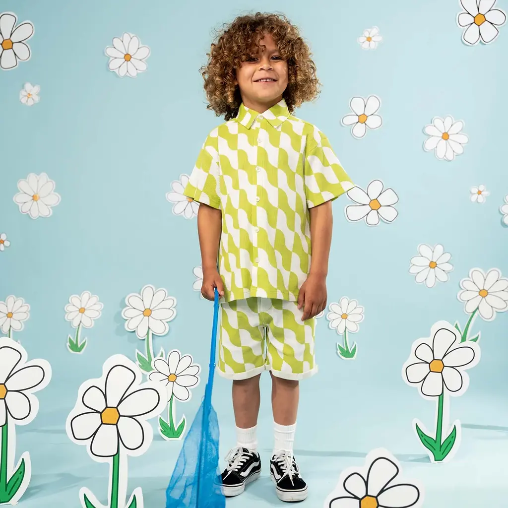 Overhemd t-shirt Dex (aop green graphic)