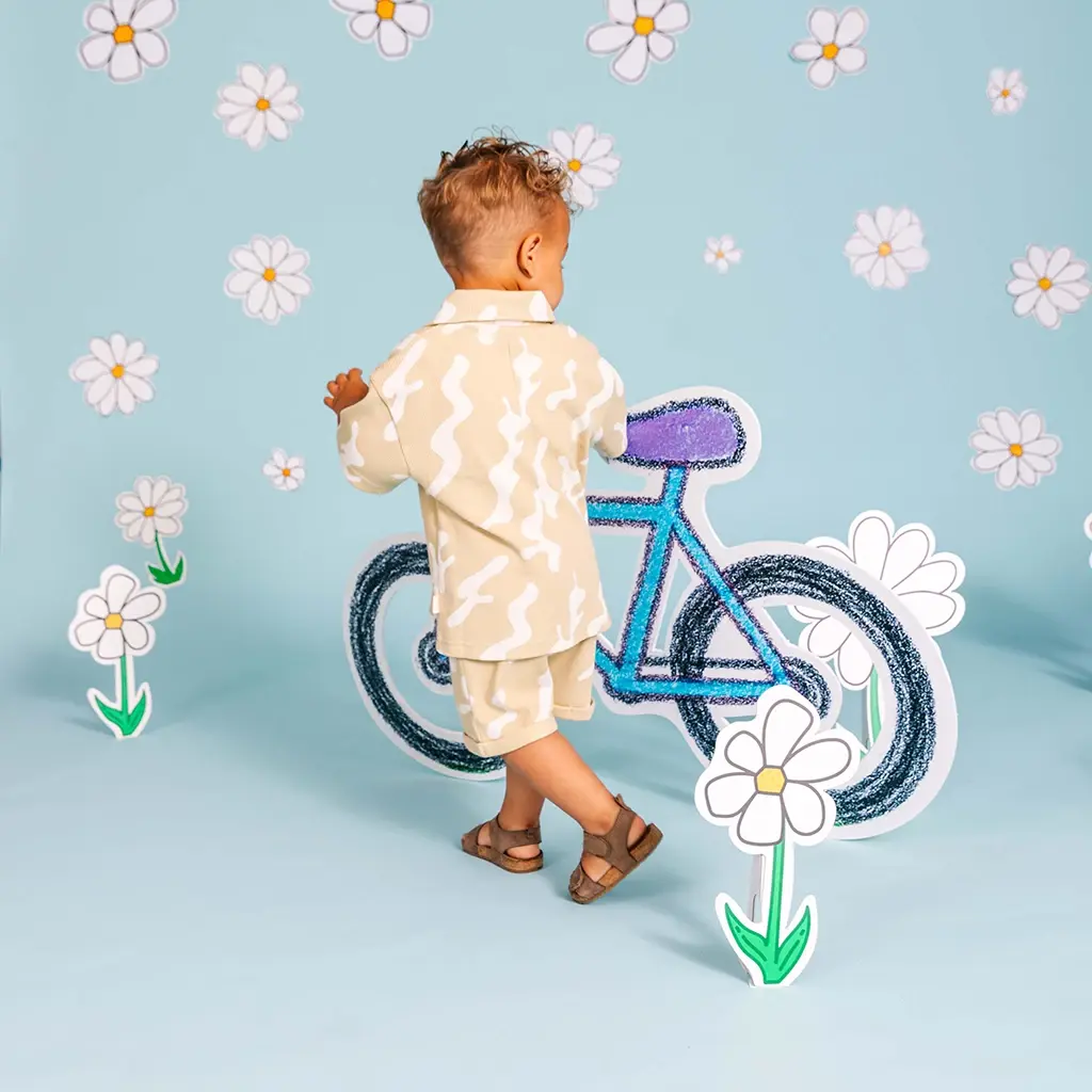 Overhemd t-shirt Emmanuel (aop sand retro)