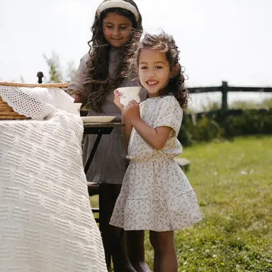 Jurk Babet (aop purple flower)