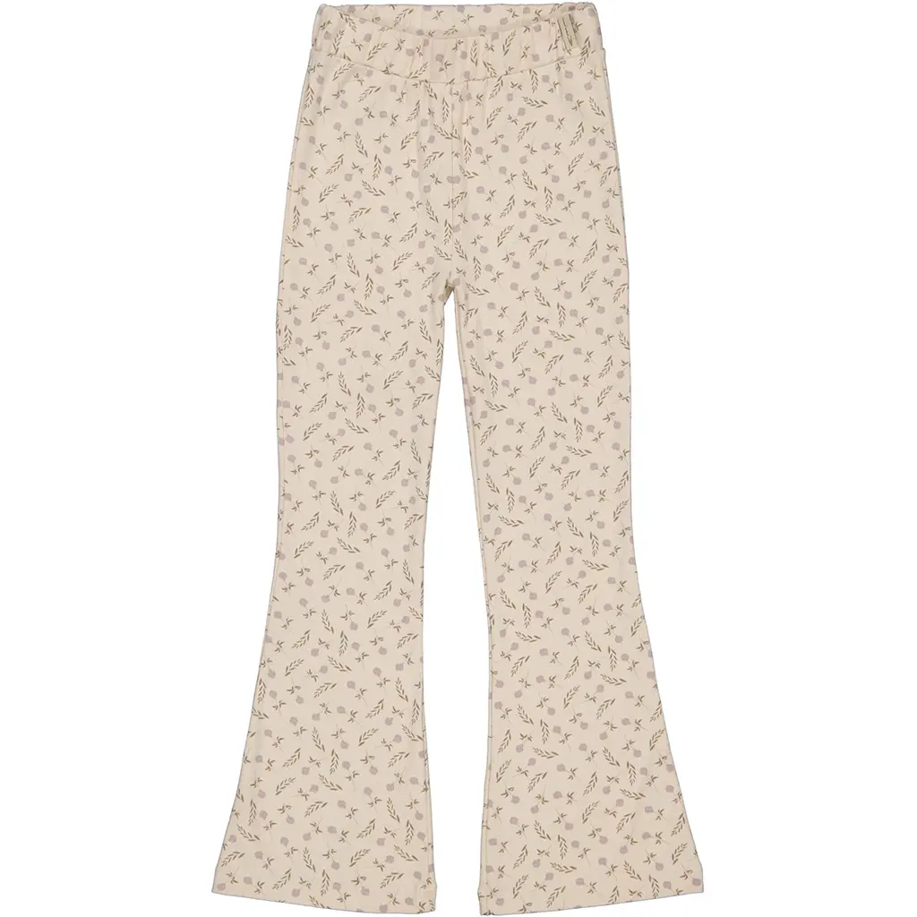 Broek flared Brenda (aop purple flower)