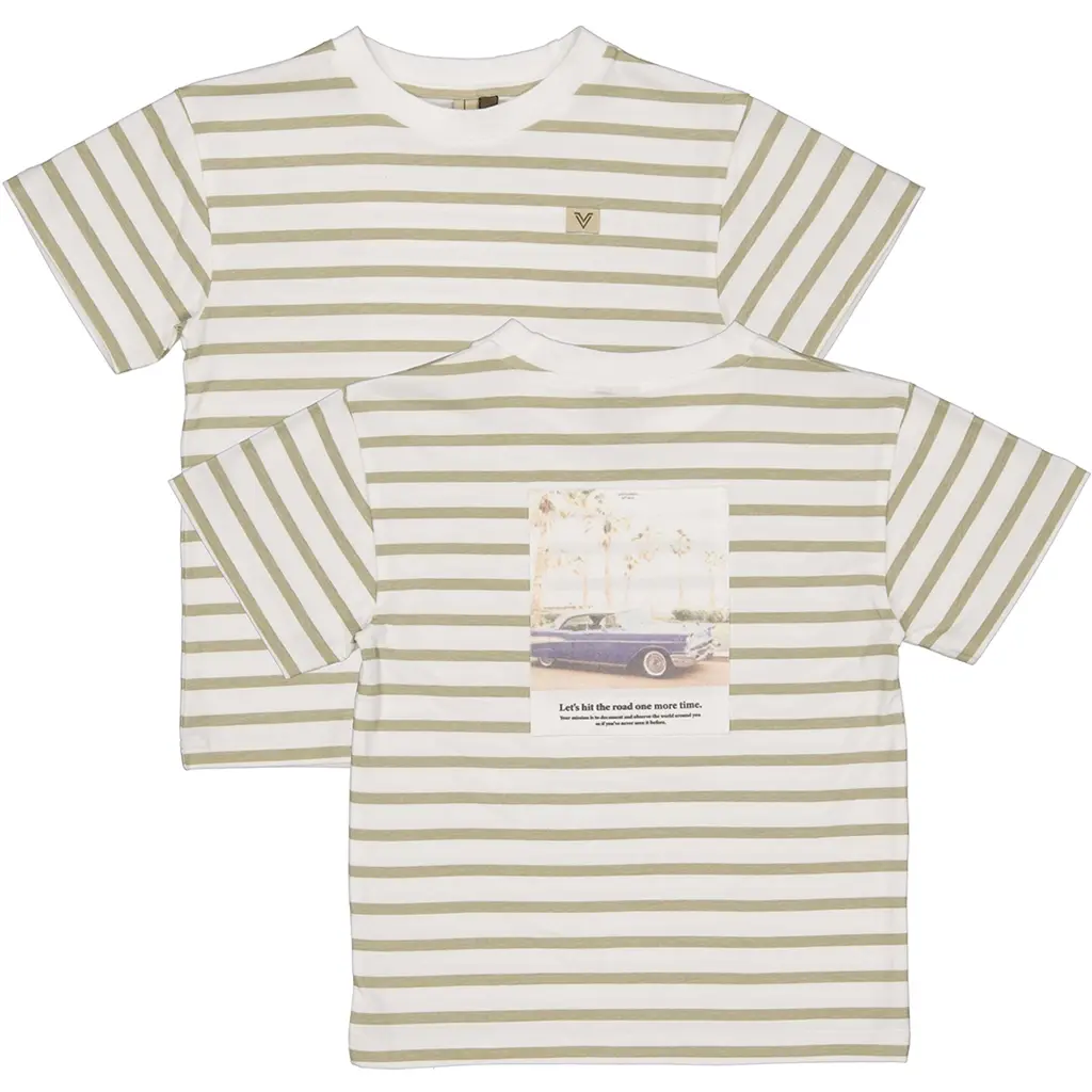 T-shirt Bas (aop white stripe)