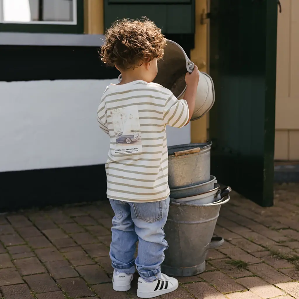 T-shirt Bas (aop white stripe)