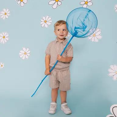 Polo t-shirt Edwin (aop cream stripes)