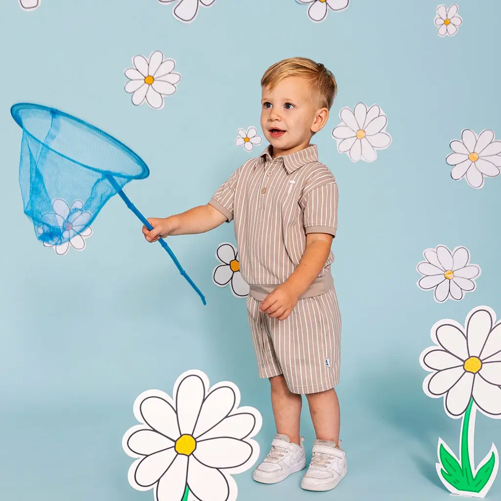 Polo shirt Edwin (aop cream stripes)