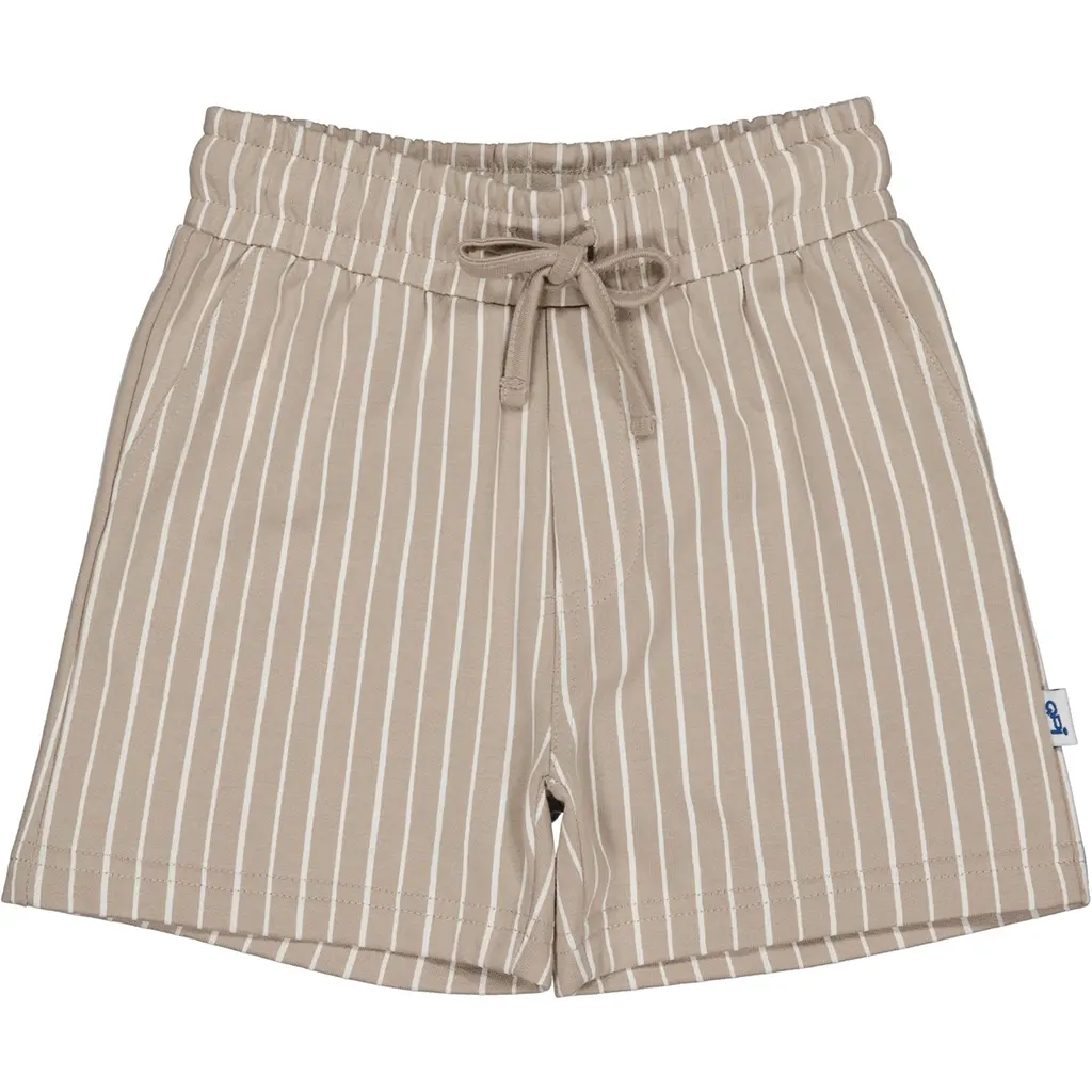 Korte broek Elroy (aop cream stripes)