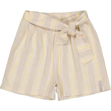 Korte broek Britt (aop yellow stripe)