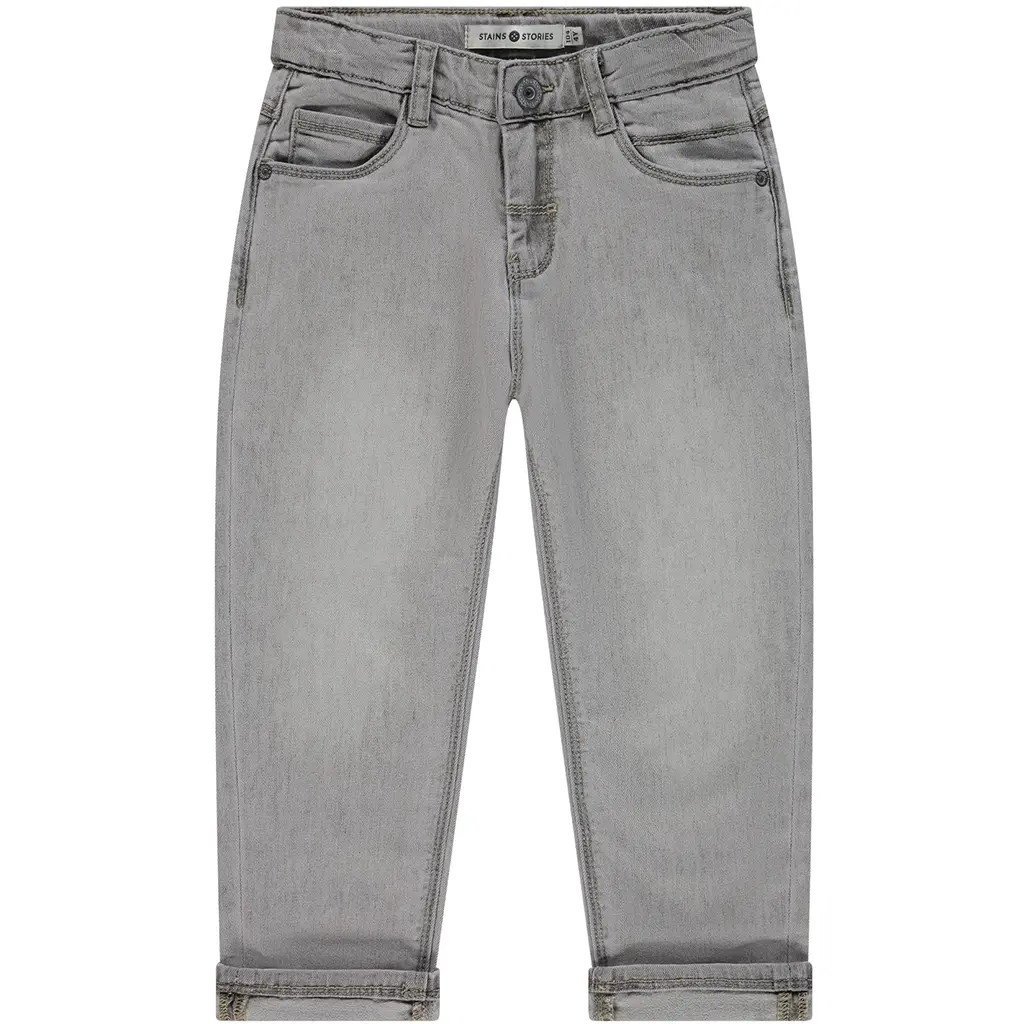 Spijkerbroek wide fit (light grey denim)