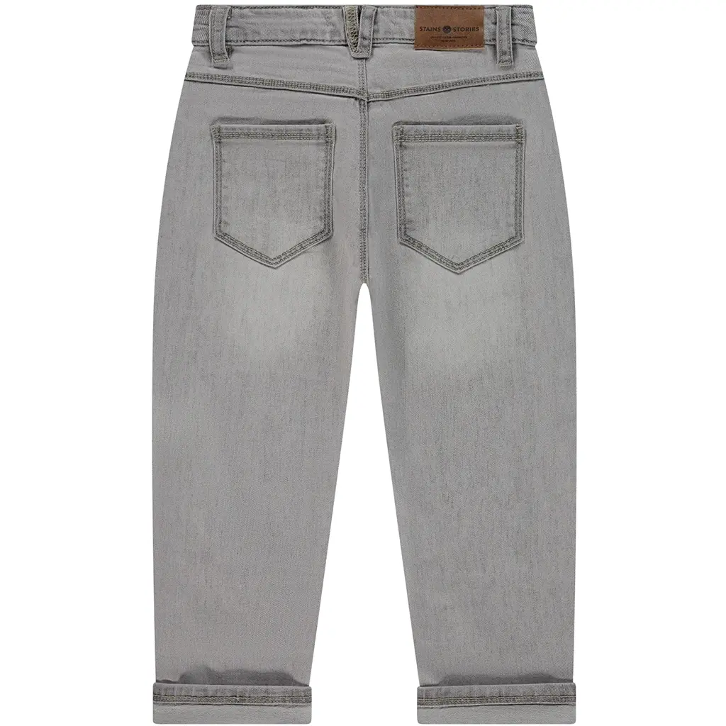 Spijkerbroek wide fit (light grey denim)