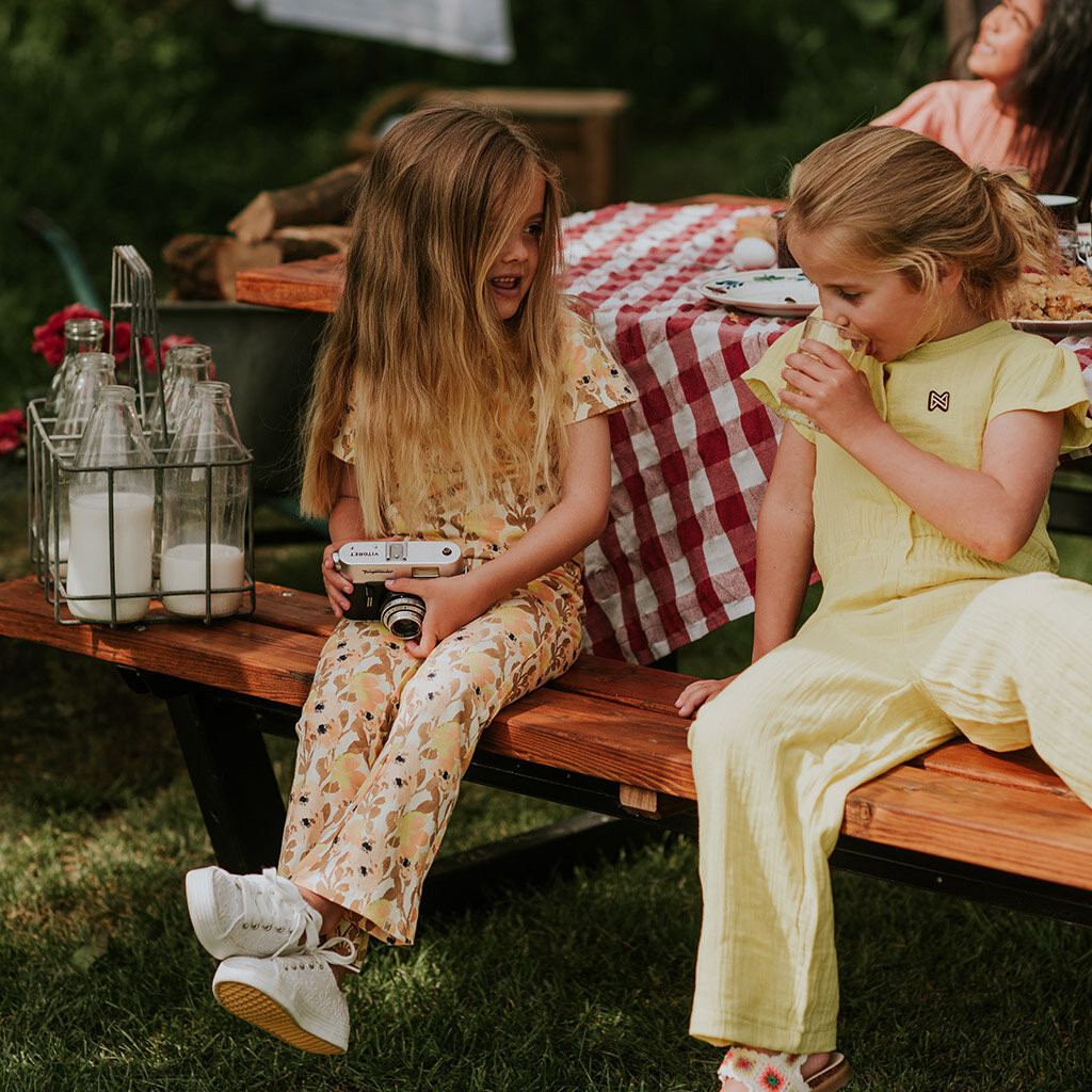 Broek/legging flared (peach)