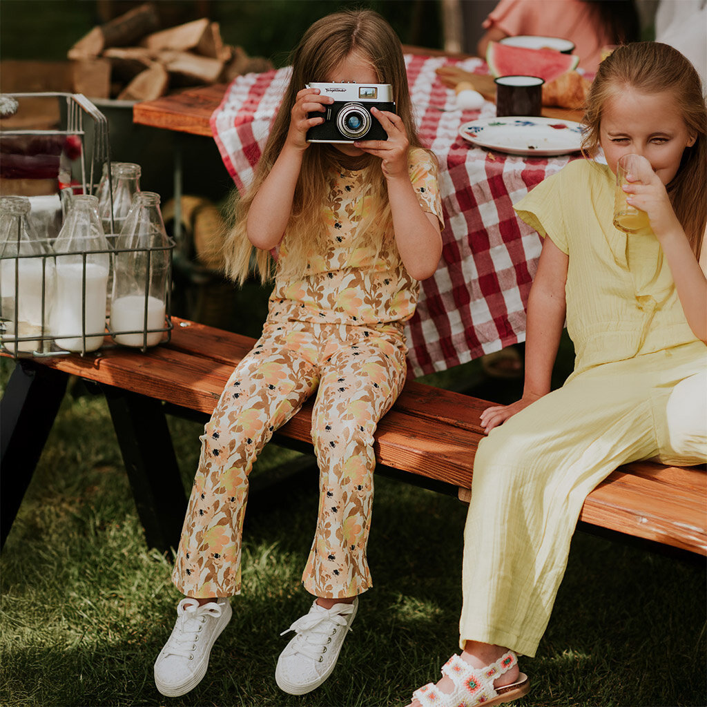 Broek/legging flared (peach)