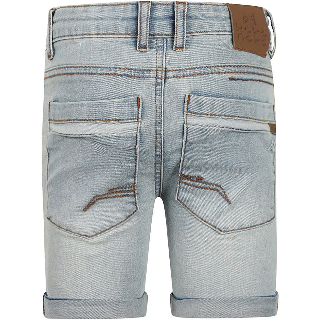 Korte spijkerbroek loose fit (blue jeans)