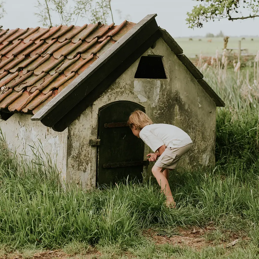 Korte broek cargo (sand)